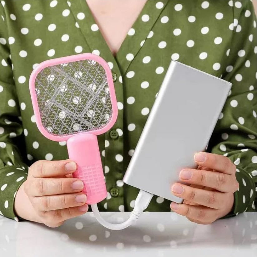 Electric Mini USB Mosquito Killer Racquet Lamp – Wireless Night Bulb