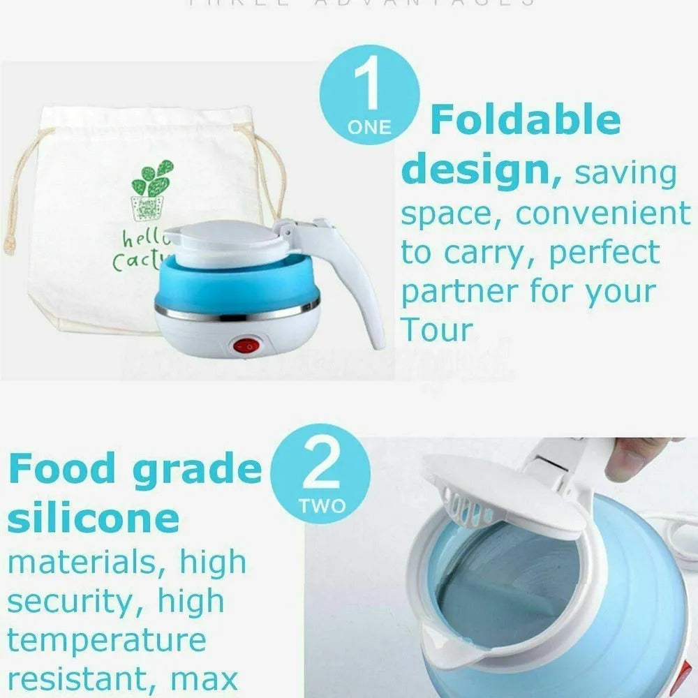 Fast Water Boiling 600 Ml Portable Kettle Travel, Boils Quickly