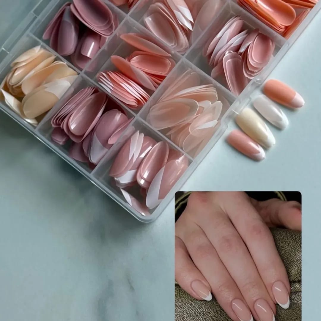 144 Pcs Multicolor Nails Box – Stylish, Durable & Easy-to-Use
