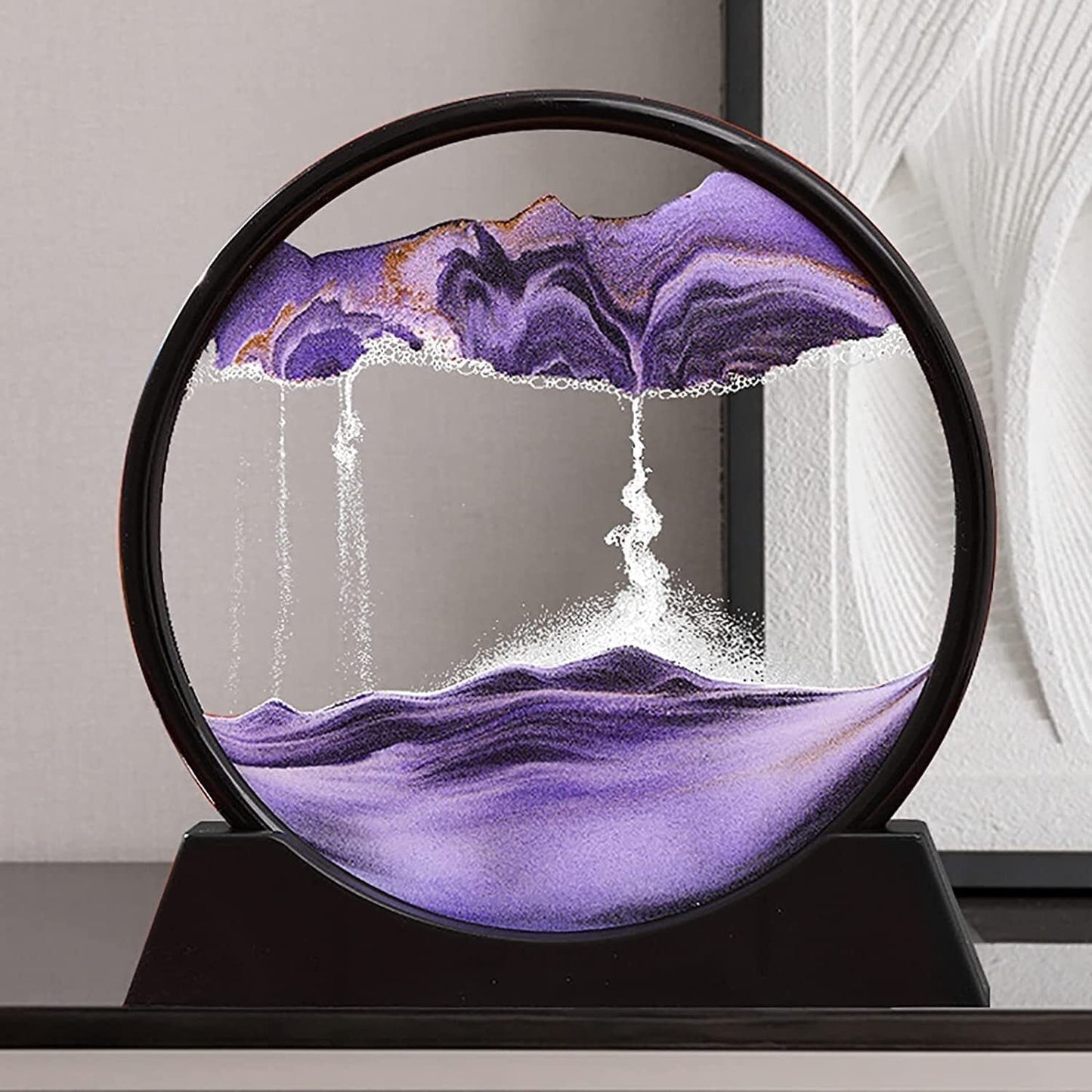 3D Moving Sand Art Lamp With Stand |Home Decoration