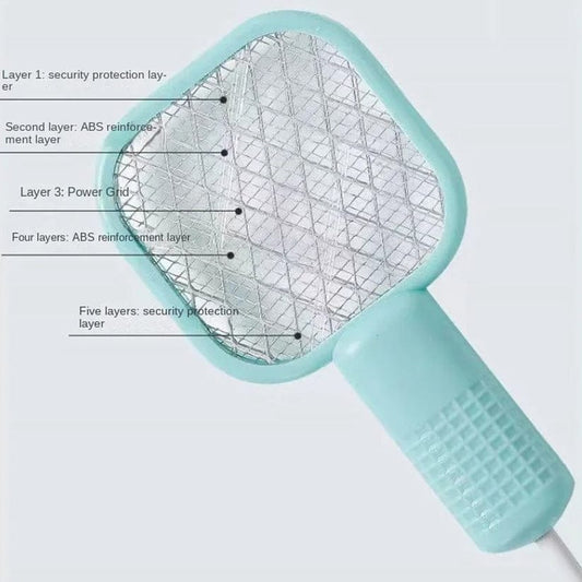 Electric Mini USB Mosquito Killer Racquet Lamp – Wireless Night Bulb