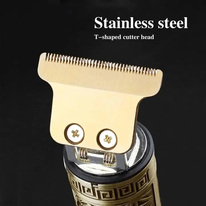 Vintage T9 Professional Hair Trimmer – USB Rechargeable  (Metal Body)