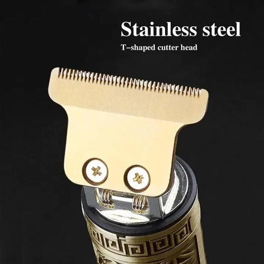 Vintage T9 Professional Hair Trimmer – USB Rechargeable  (Metal Body)