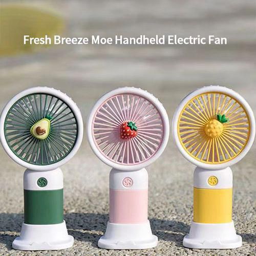 High-Speed USB Rechargeable Cooling Fan with Cute Fruit Design