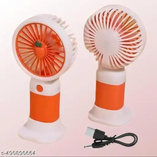 High-Speed USB Rechargeable Cooling Fan with Cute Fruit Design