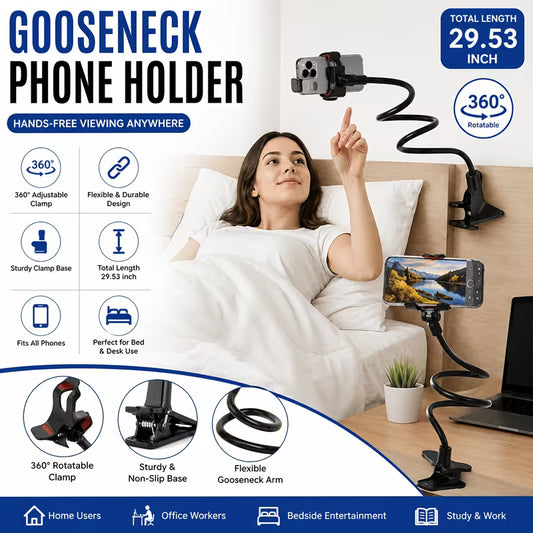 Flexible Snake Mobile Stand Lazy Phone Holder for Desk, Bed & Table