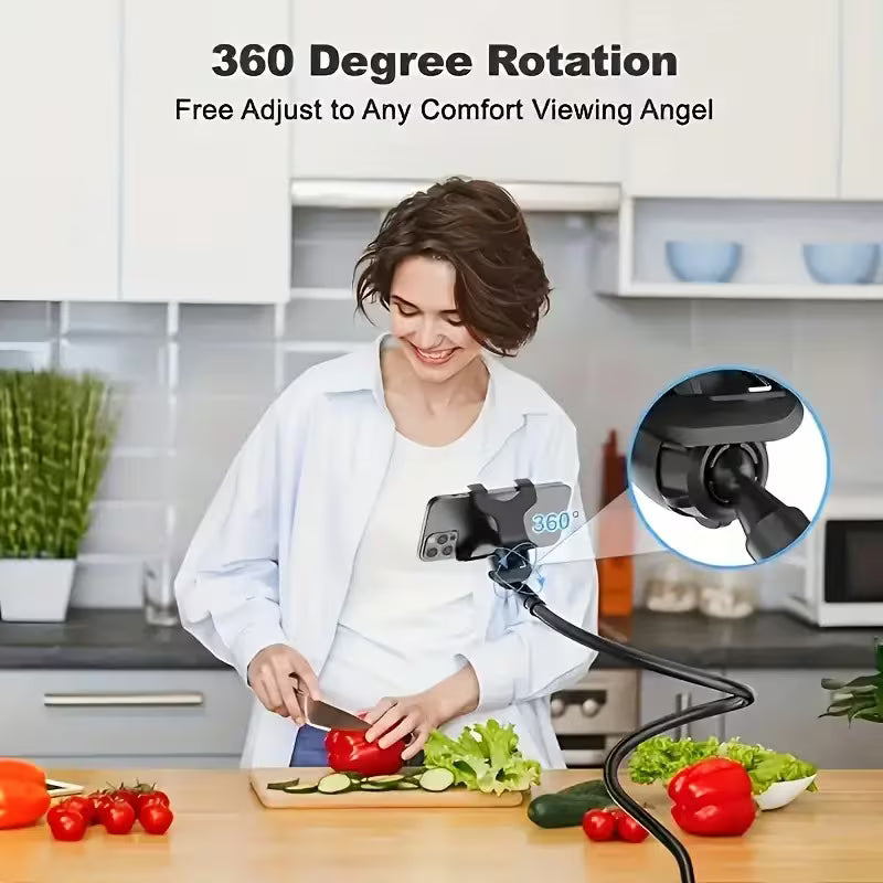 Flexible Snake Mobile Stand Lazy Phone Holder for Desk, Bed & Table